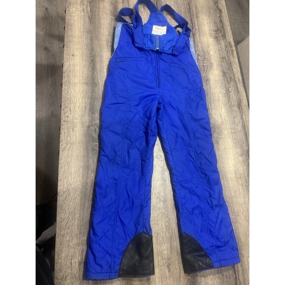 Vintage Miller Ski Bibs Overalls Snow Pants Snowboard Royal Blue Size S - Picture 10 of 11